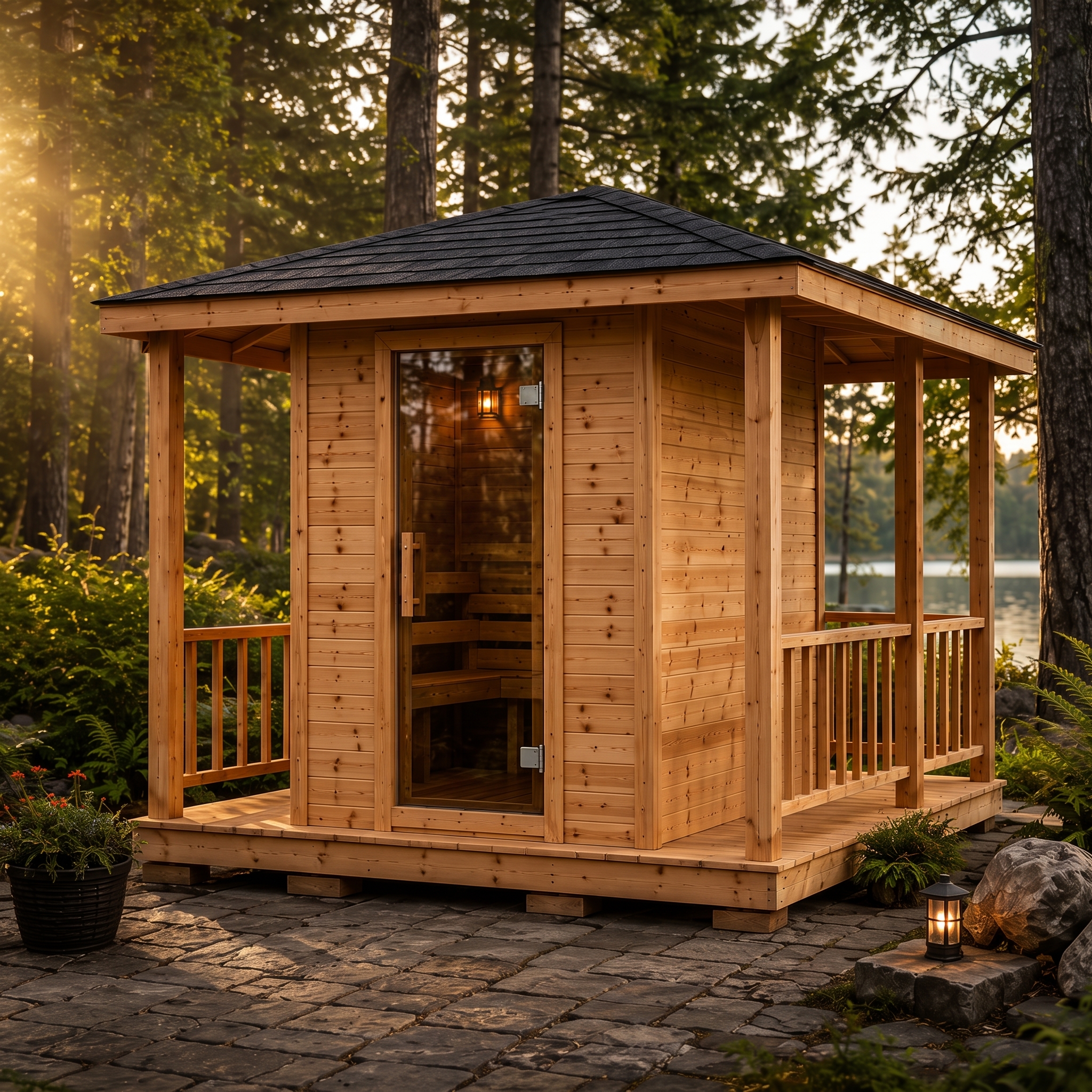 Traditional Square Sauna