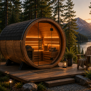 Outdoor Barrel Sauna